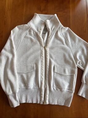 Varley Roxbury Zip Through in Double Soft